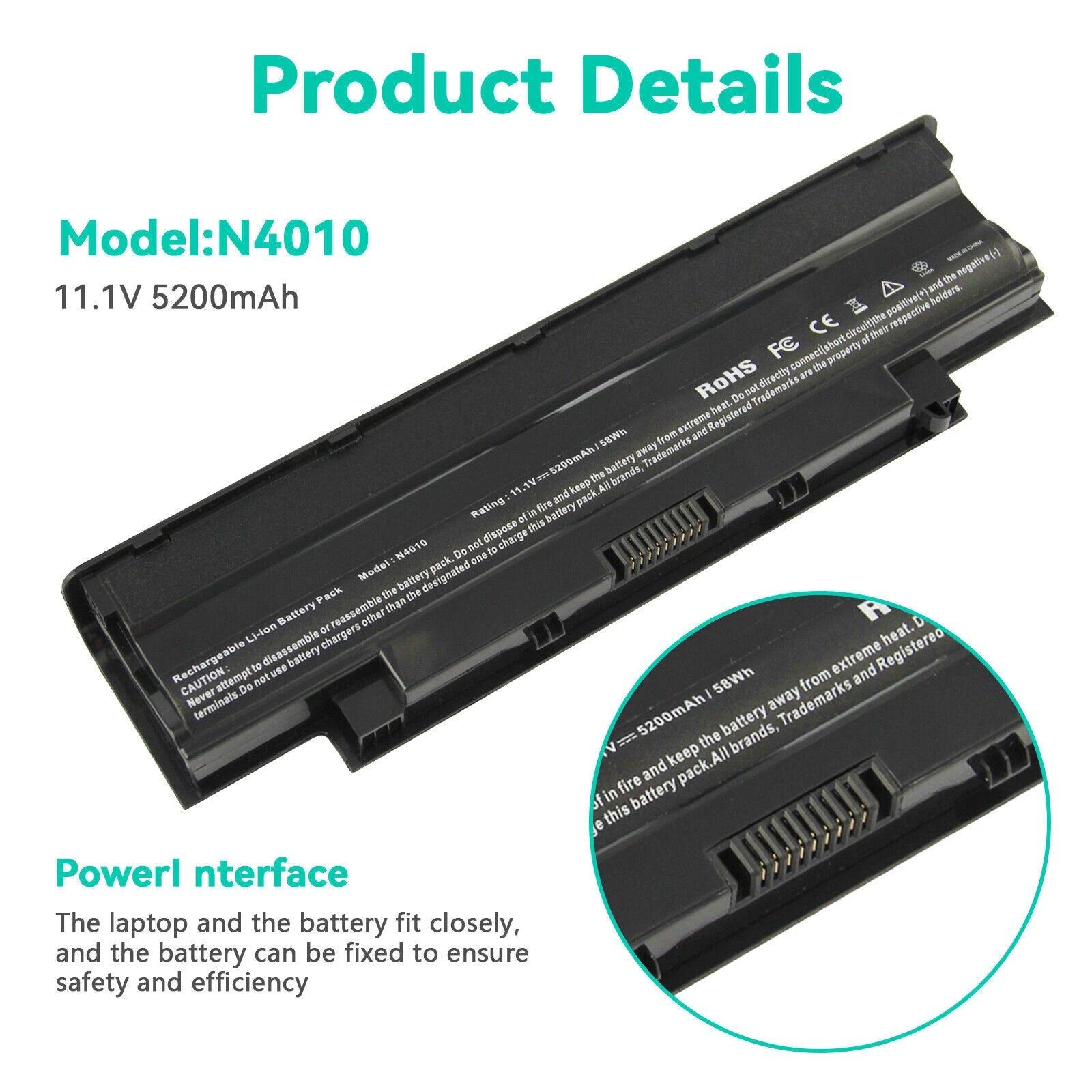 ?Lot 30x J1KND Battery For Dell Inspiron N4010 M4110 N5010 Vostro 1440 1540 3450