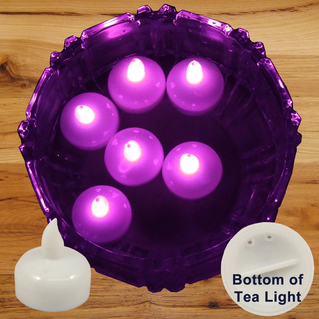 36 Flameless Floating LED tealight Candle Battery operated Pink tea lights