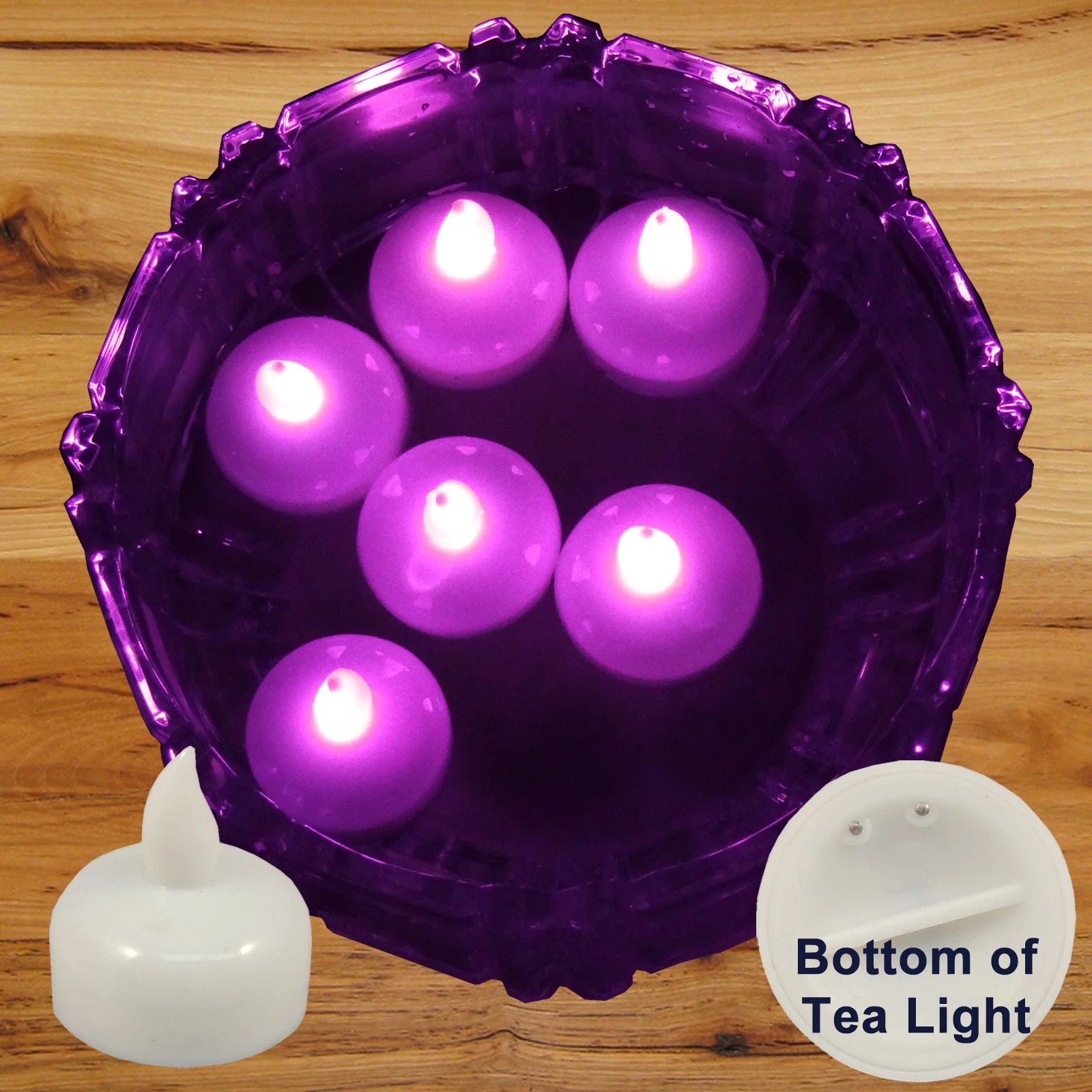 36 Flameless Floating LED tealight Candle Battery operated Pink tea lights