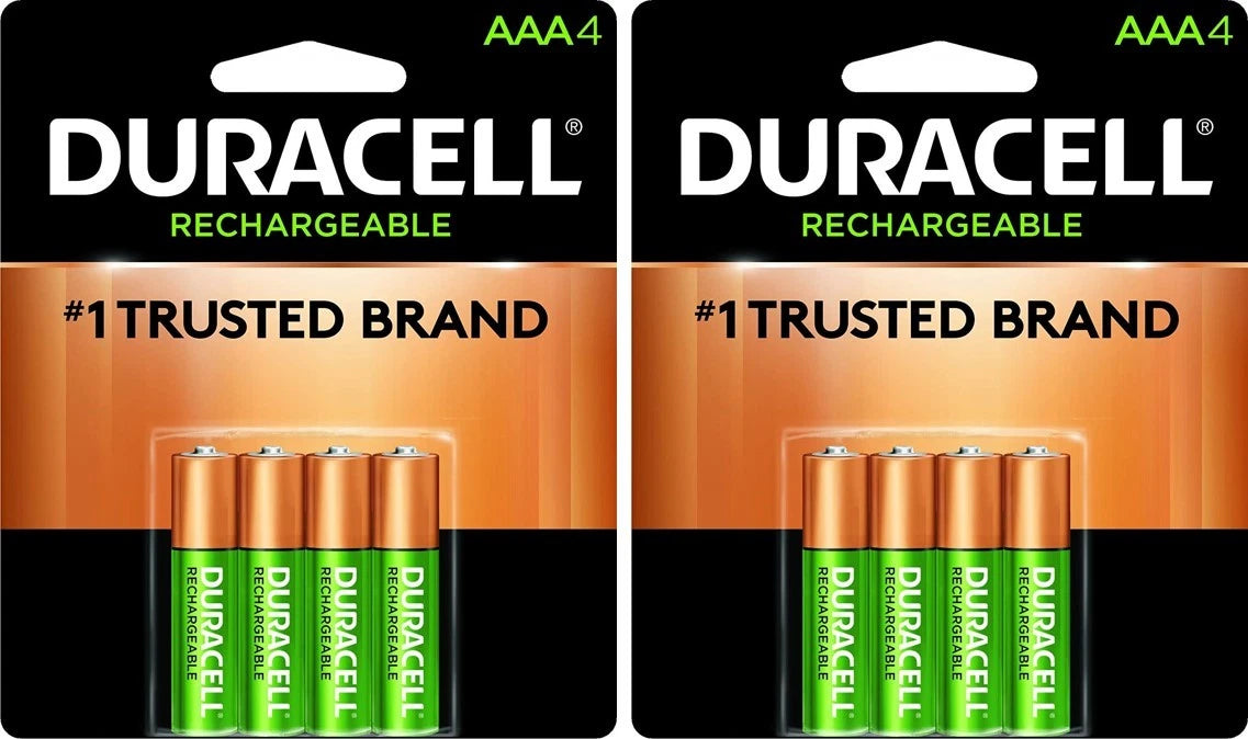 Duracell Rechargeable AAA 8 Batteries