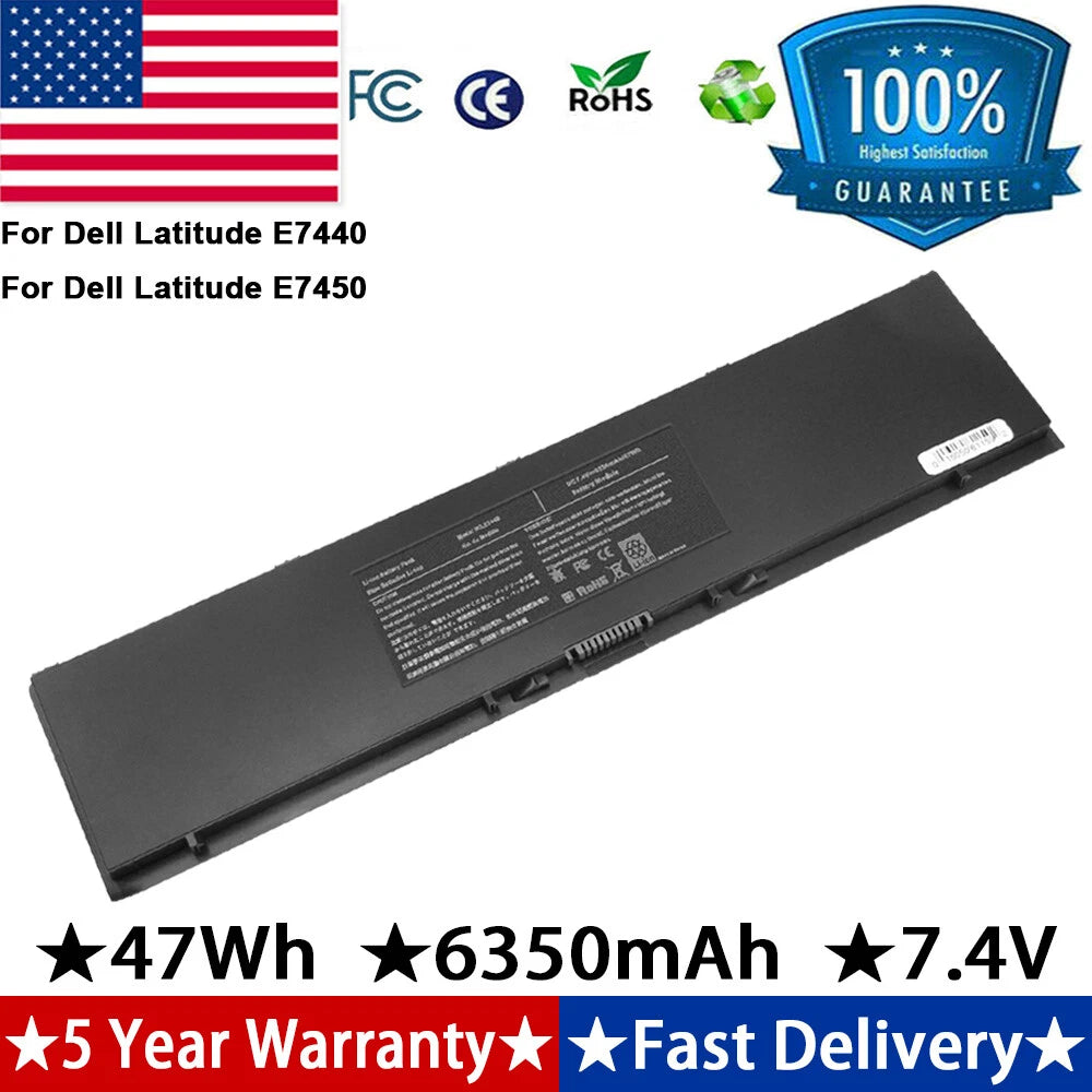 PFXCR 34GKR Battery For Dell Latitude 7000 E7440 E7450 E7420 T19VW 3RNFD
