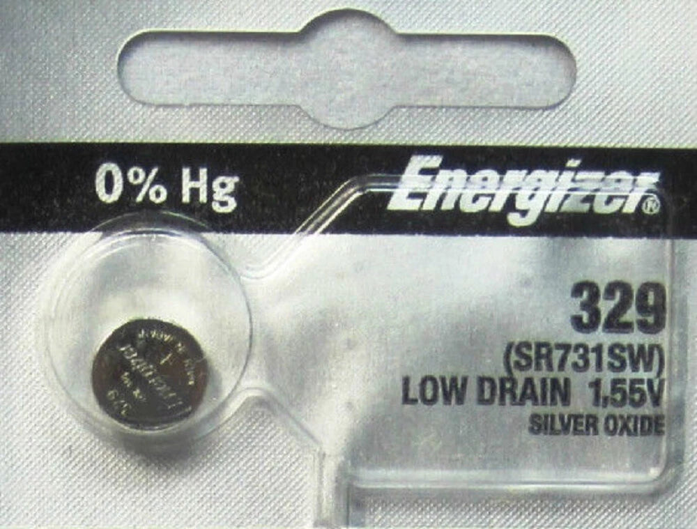 3 Energizer 329, SR731SW, V329, D329, S42, 24, 363,Button Cell Batteries