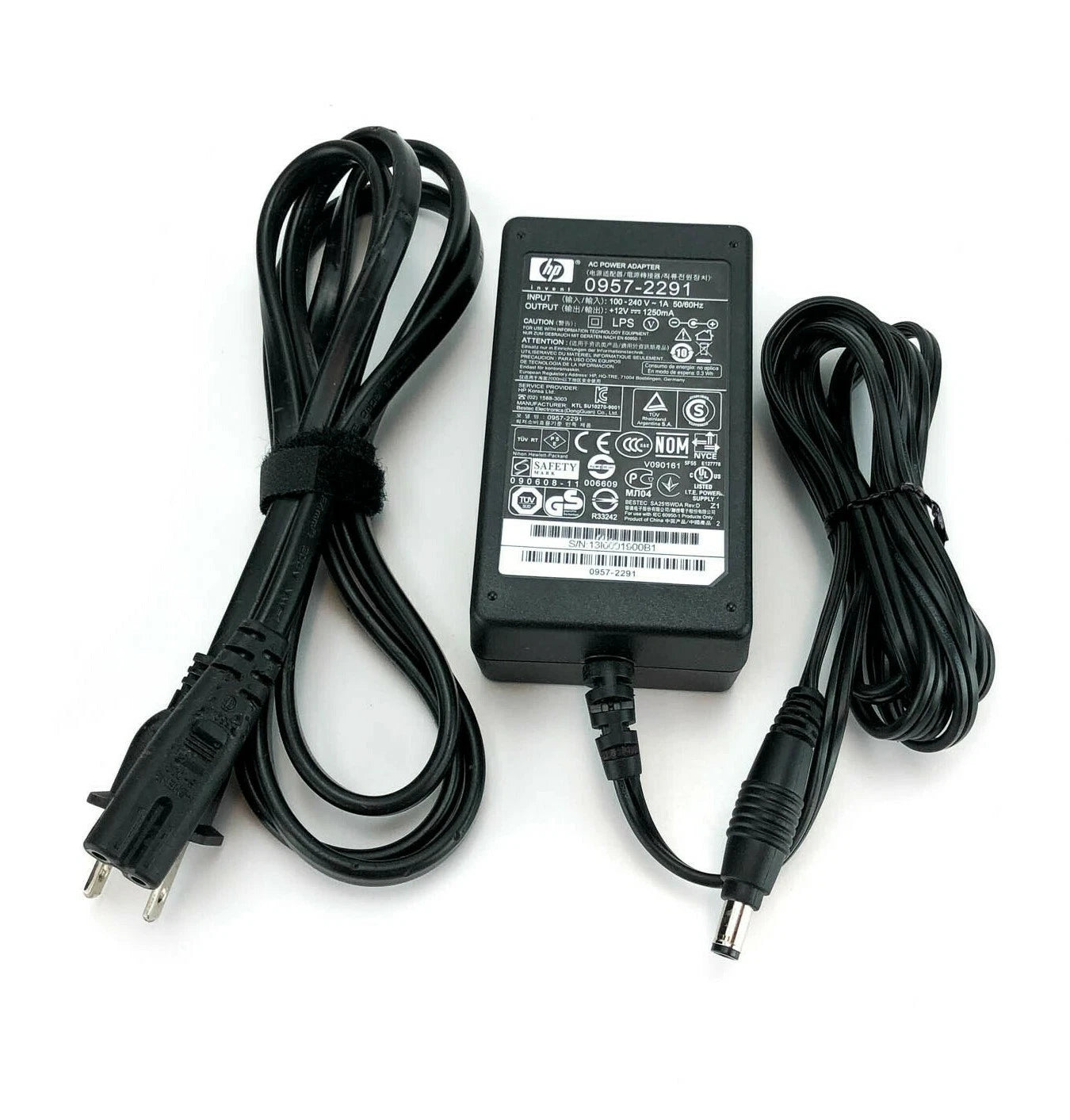 NEW Genuine HP AC Adapter Model P/N 0957-2291 12V 1.25A Power Supply Charger