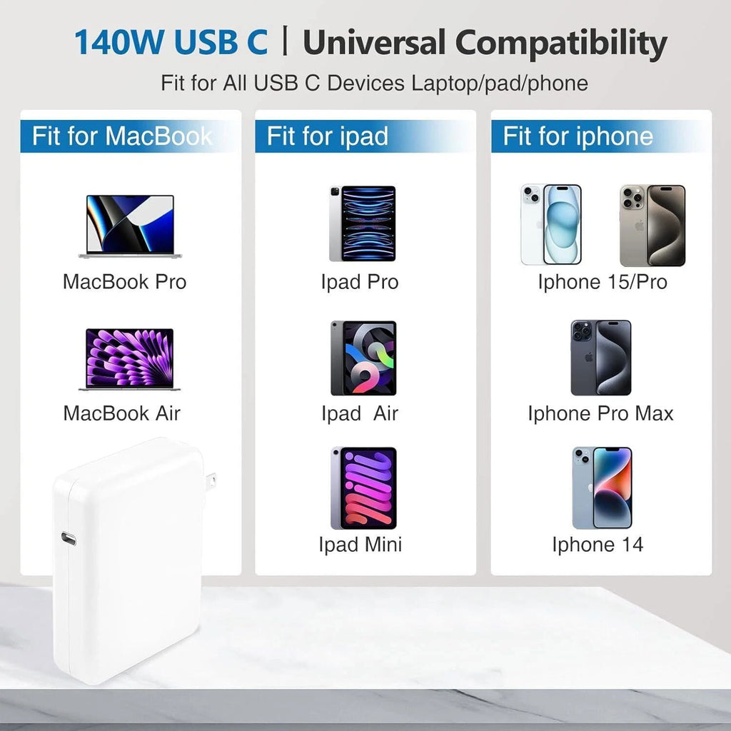 For MacBook Pro 61W USB-C Laptop Charger 87W 96W Mac Air Power Adapter 2020-2024
