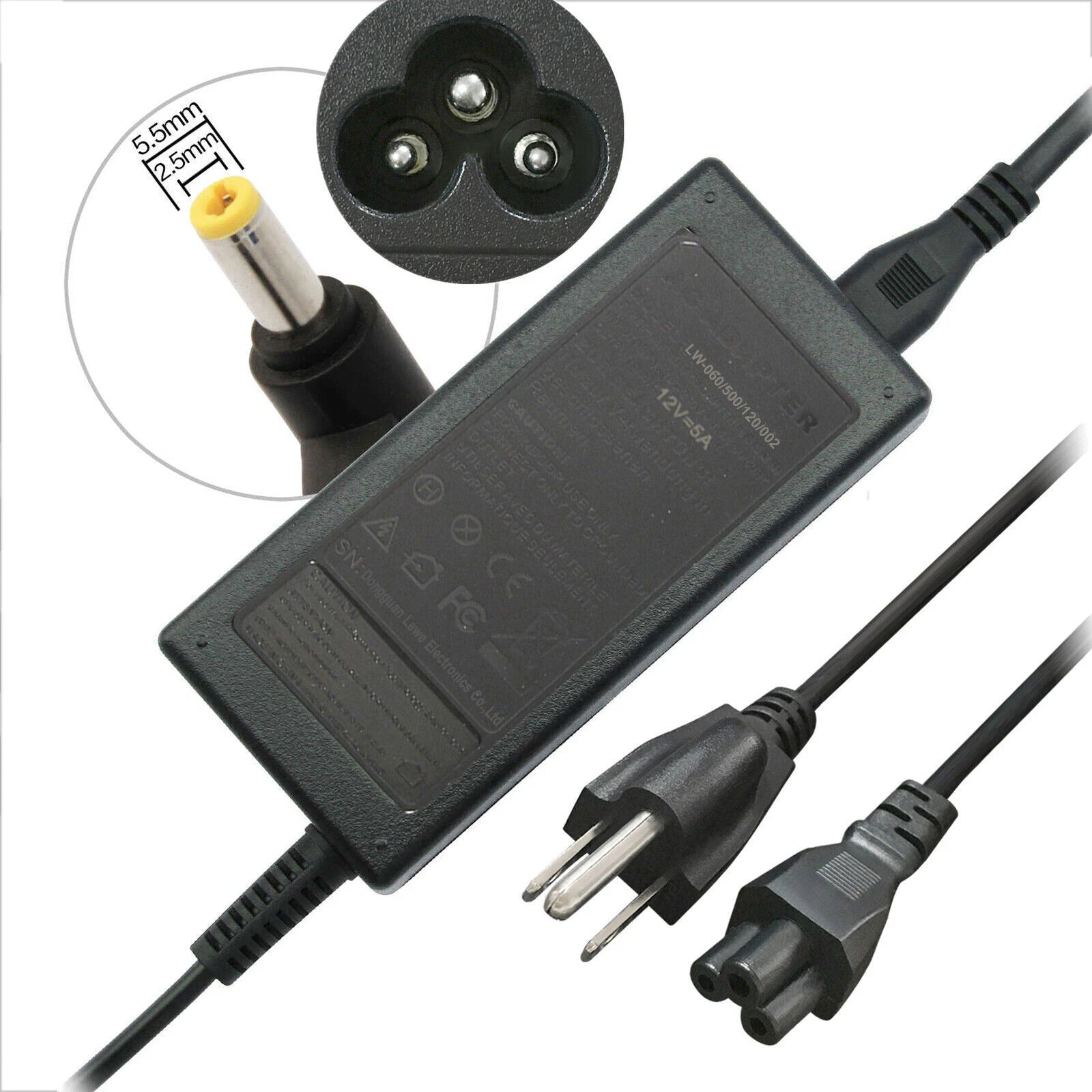 PSU for iMAX B5 B6 US Mains Power AC Adapter Charger Supply Power Supply 12V 5A