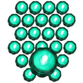 24 TURQUOISE Submersible Battery LED Tea Light ~ Wedding Centerpiece Table Decor