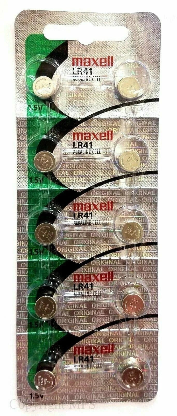 10 MAXELL LR41 AG3 392A 192 SR41 LR736 CX41 392 BATTERY