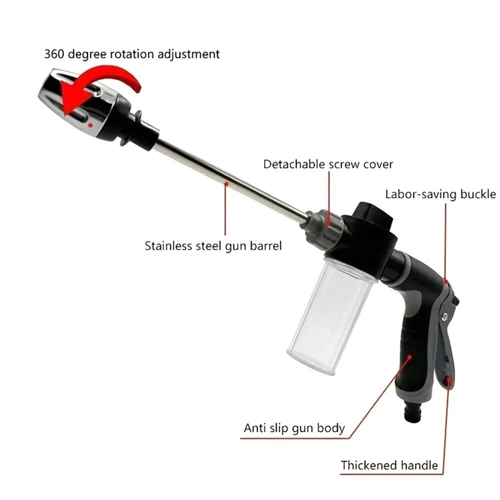 100FT 50FT High Pressure Washer Gun Expandable Flexible Garden Water Hose Nozzle