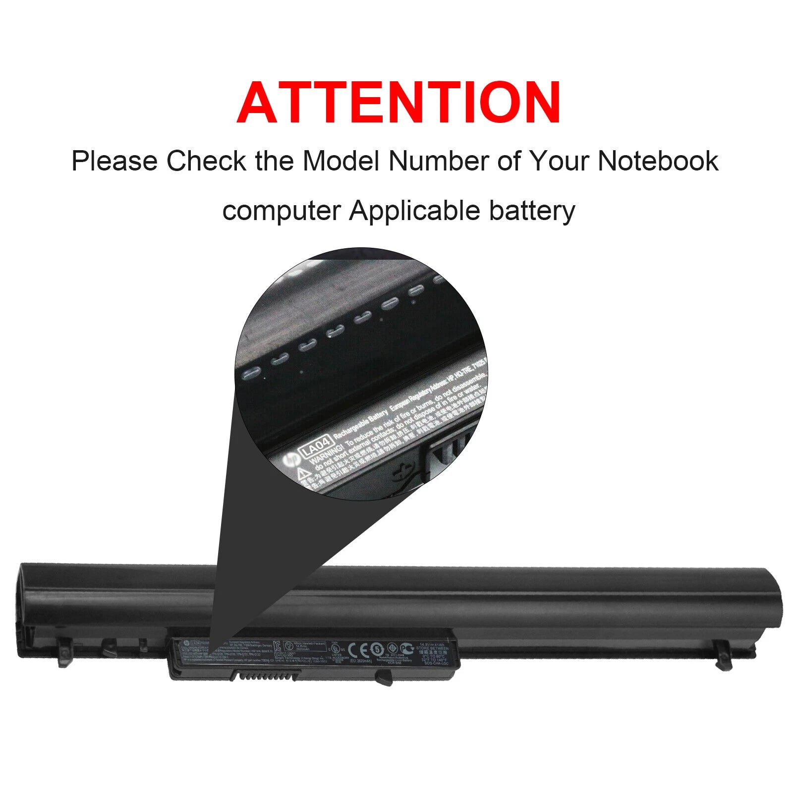 New Laptop Battery for HP Pavillion 14 15 728460-001 752237-001 776622-001