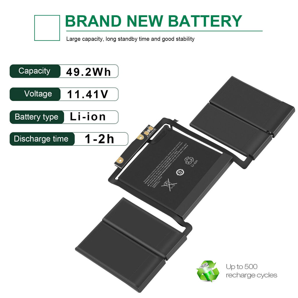 A1819 Battery for MacBook Pro 13 inch A1706 Late 2016 Mid 2017 MLH12LL MLH12LL/A