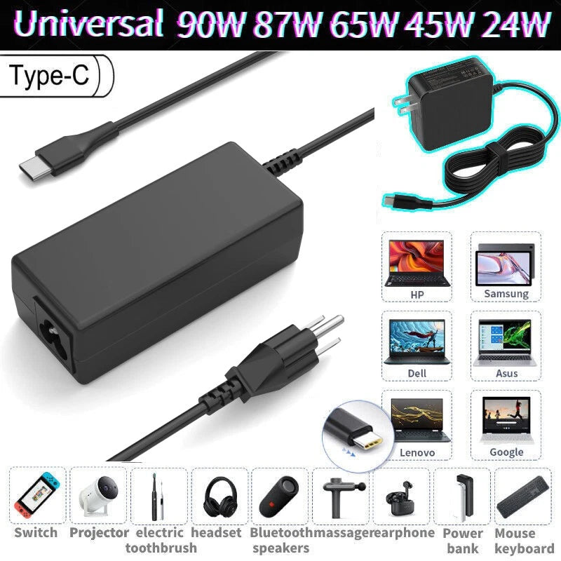 Universal USB-C PD Fast Charging Wall USB C Charger Power Adapter Type-C Brick