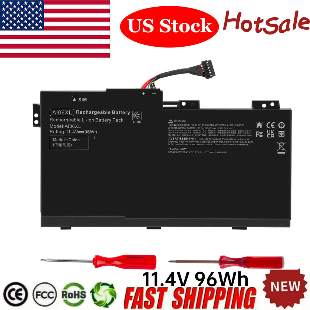 96Wh LAPTOP AI06XL Battery For HP ZBook 17 G3 808397-421 808451-001 A106XL