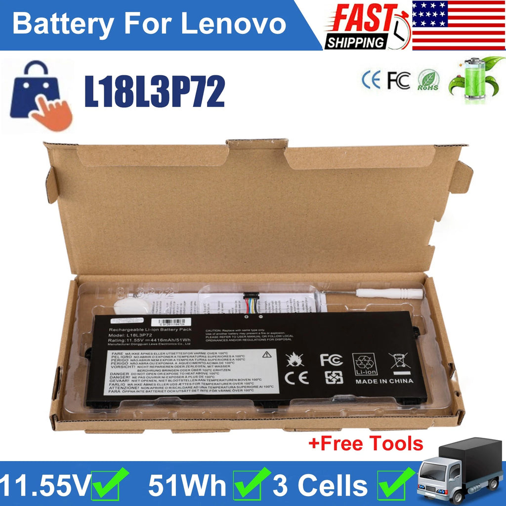L18M3P72 L18L3P72 Laptop Battery For Lenovo ThinkPad X13 Yoga Gen 1 X390 Yoga US