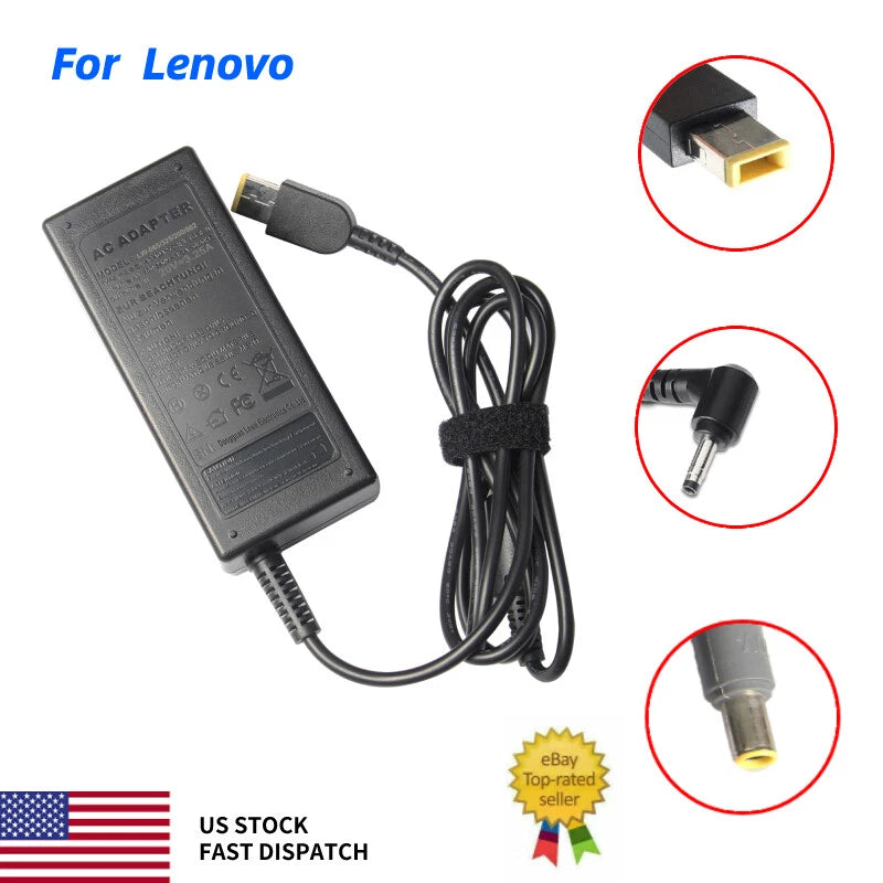 For Lenovo Thinkpad X1 Carbon ideapad Yoga AC Adapter Power Charger Cord USB-C+A