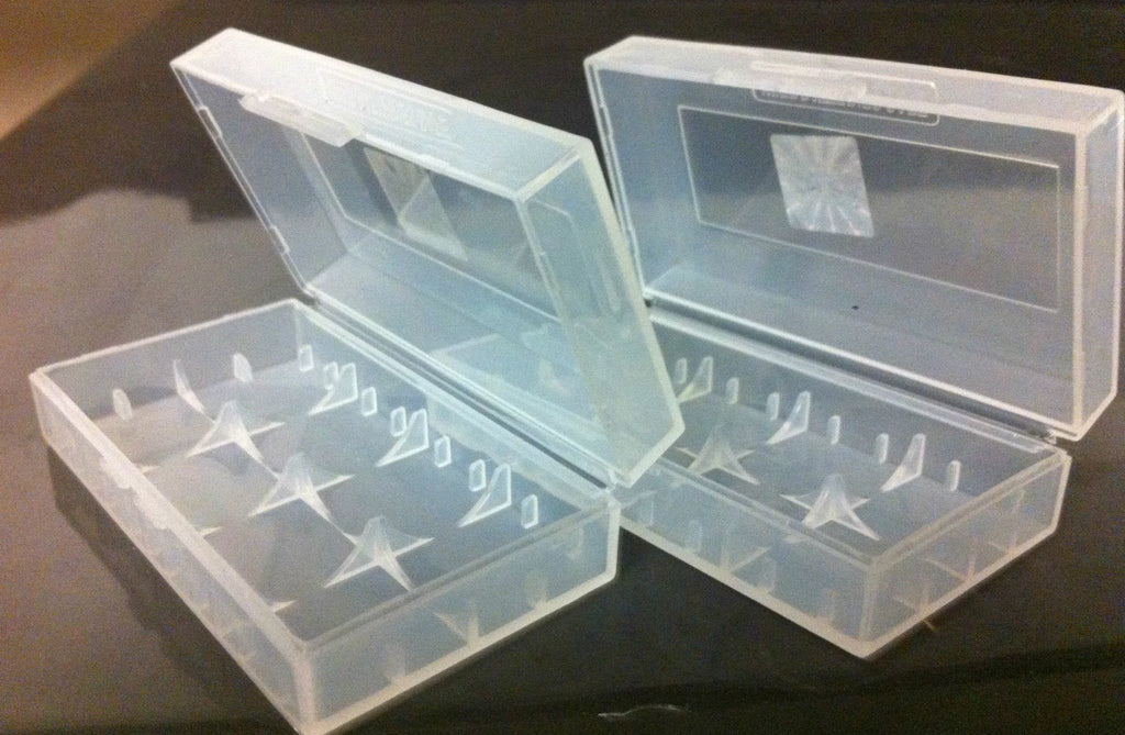 Brand New "2" Plastic Storage Case Holder Boxes for 17650, 18500, 18650 Battery