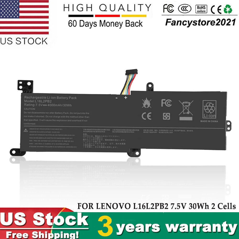 30Wh Battery for Lenovo Ideapad 320-15ABR 320-15IAP 320-15IKB L16L2PB2 L16C2PB2