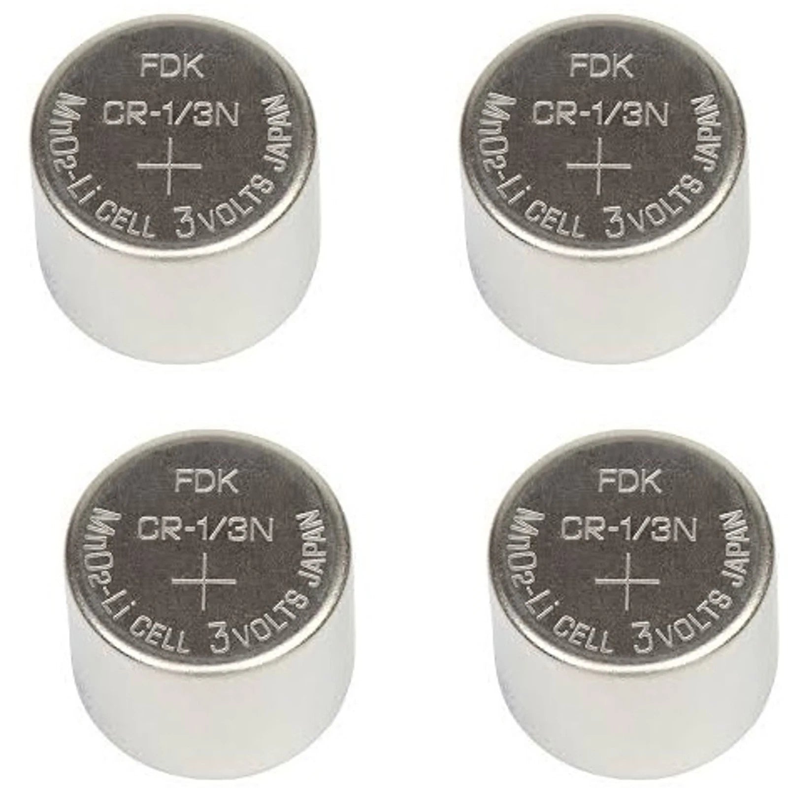 4PC FDK CR1/3N 3V Lithium Battery – High-Drain Cell (2L76 / DL1/3N Equivalent)
