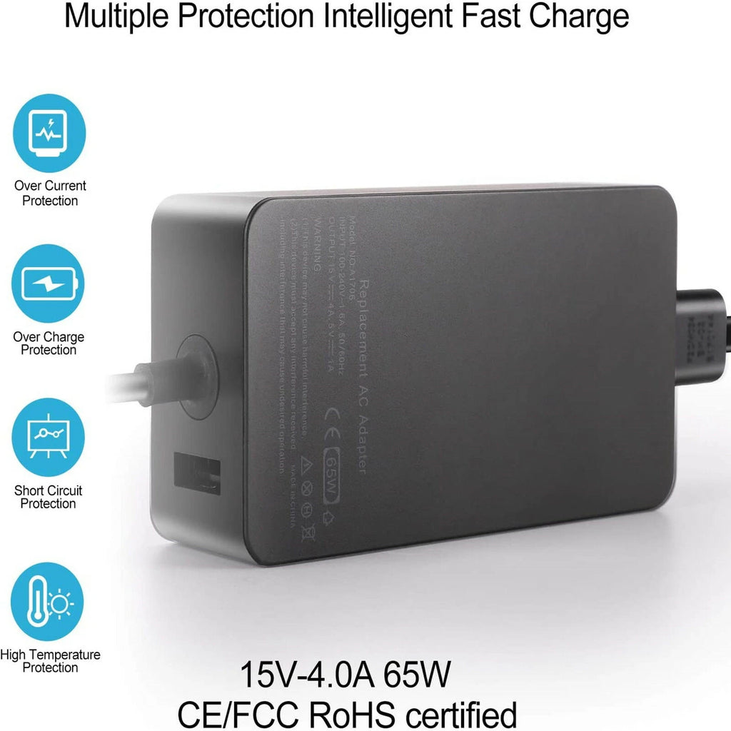 New For Surface Pro 4 3 USB C Charging Cable Power AC Adapter Charger 12V 2.58A