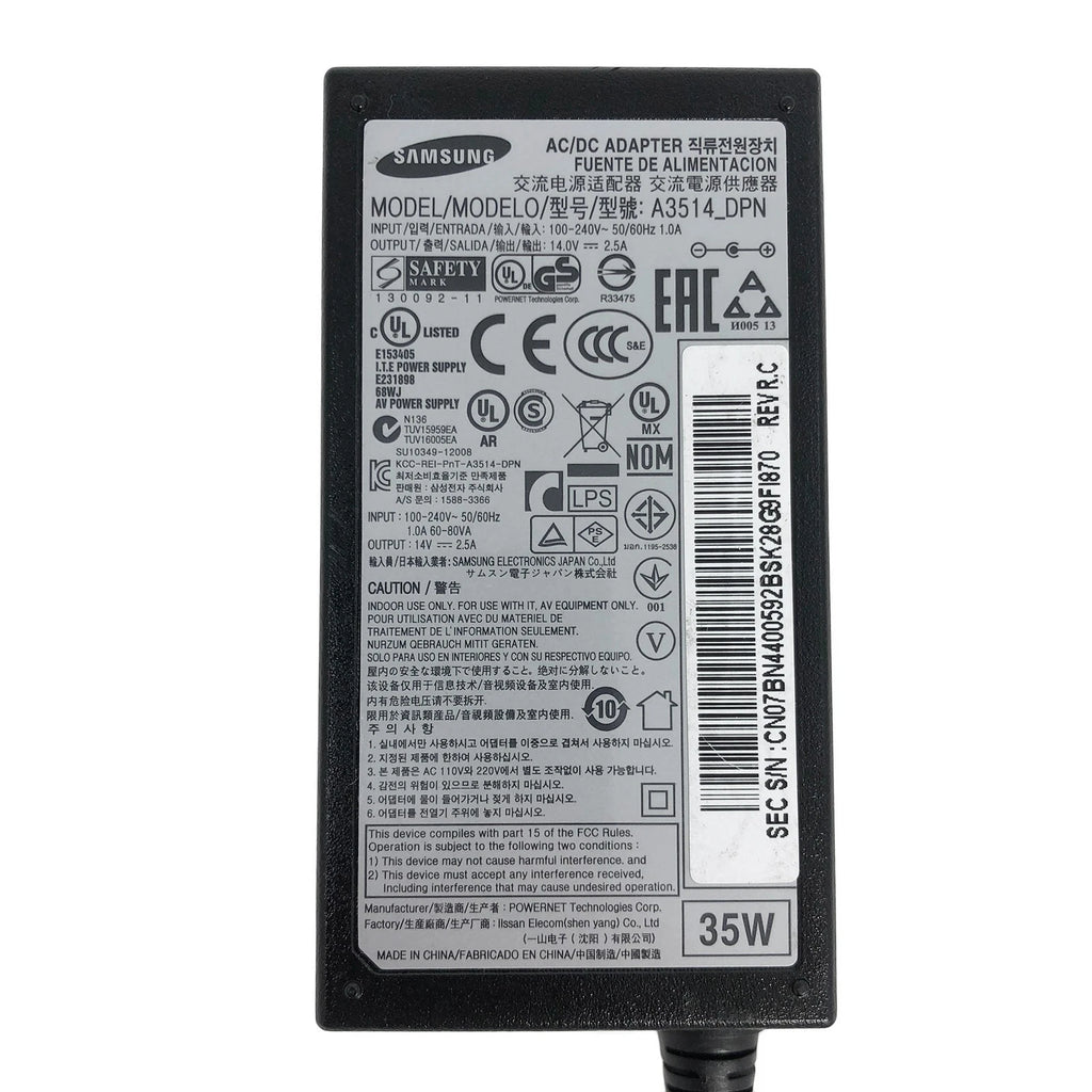 NEW Original Samsung AC Adapter Power Supply For Samsung S27D360H/LS27D360HS/XF