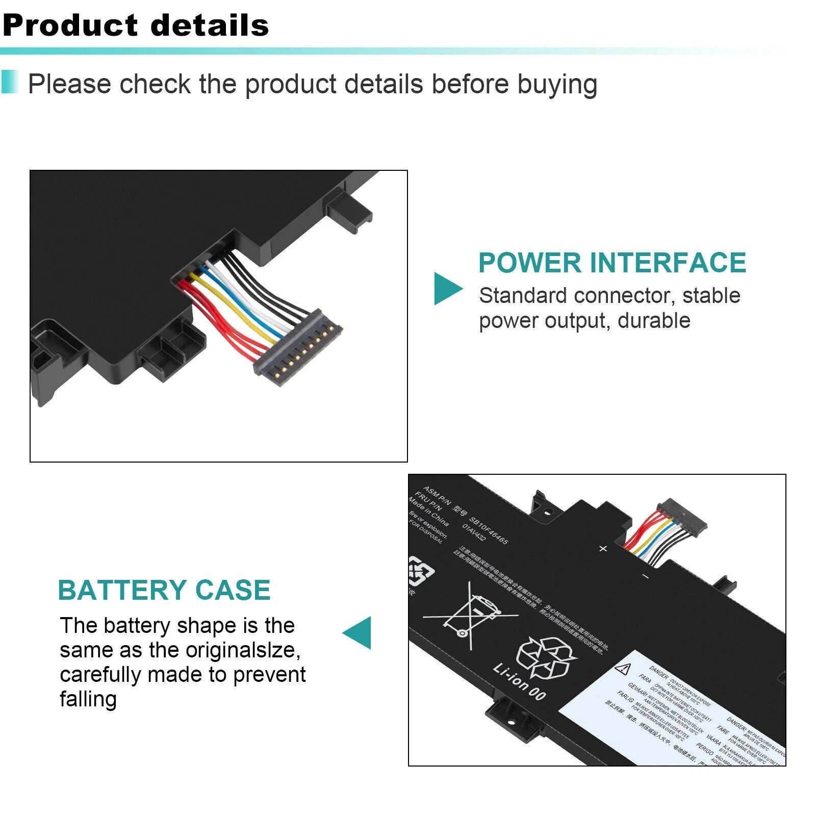 NEW 00HW027 01AV433 01AV434 Battery for Lenovo ThinkPad X380 Yoga 260 370 X380