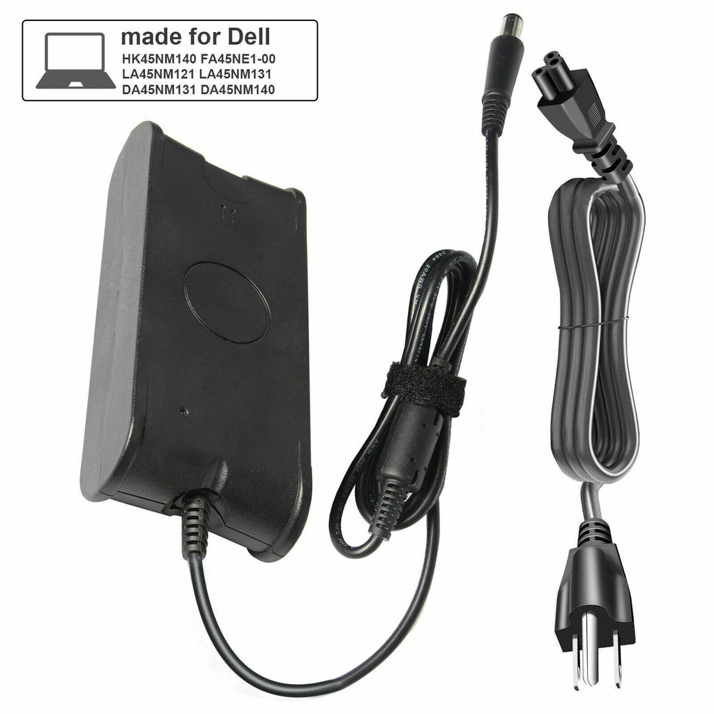 For Dell 65-Watt 4.5mm Barrel AC Adapter Laptop Charger Power Supply Cord