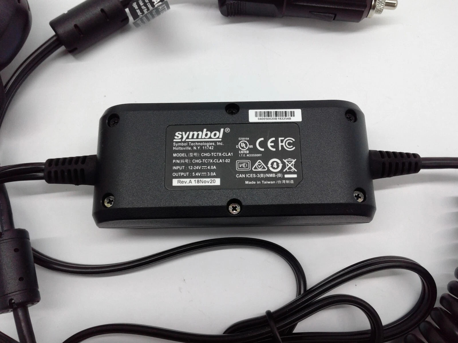 Symbol Vehicle Car Charger Cable for Symbol Motorola TC70 TC75 CHG-TC7X-CLA1