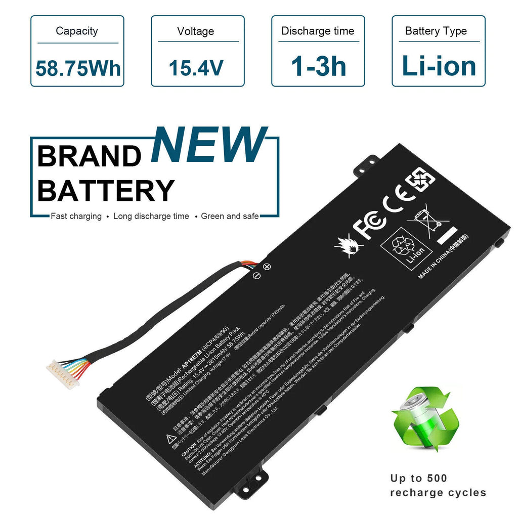 AP18E7M AP18E8M Battery For Acer Aspire 7 A715-74G Nitro 5 AN515-54 A517-51 US