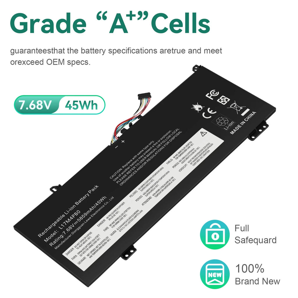 L17C4PB0 L17M4PB0 Battery For Lenovo Yoga 530-14ARR 530-14IKB Flex 6-14IKB 45wh