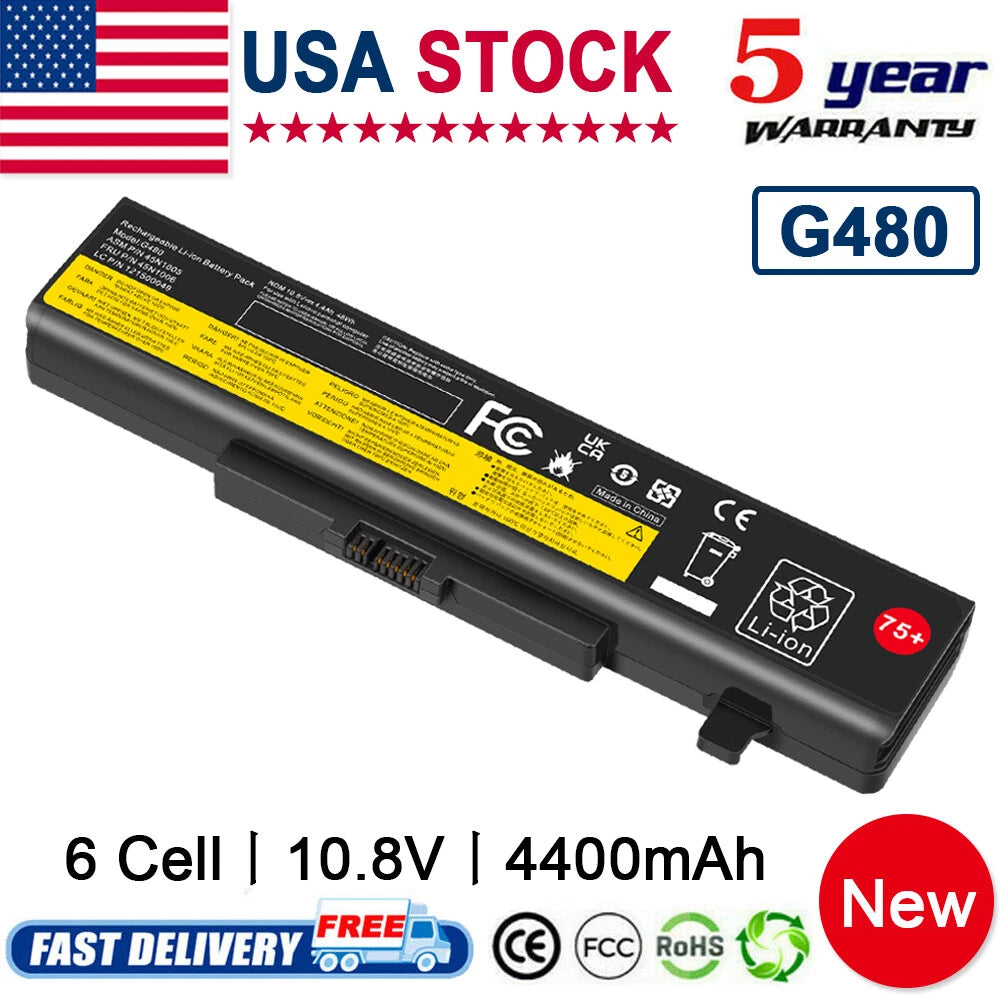 75+ L11S6Y01 L11L6Y01 L11M6Y01 Battery for Lenovo Y480 Y580 G480 G580 Z380 48Wh