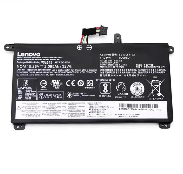 Genuine 00UR891 01AV493 Battery For Lenovo ThinkPad T570 T580 P51S P52S 00UR892