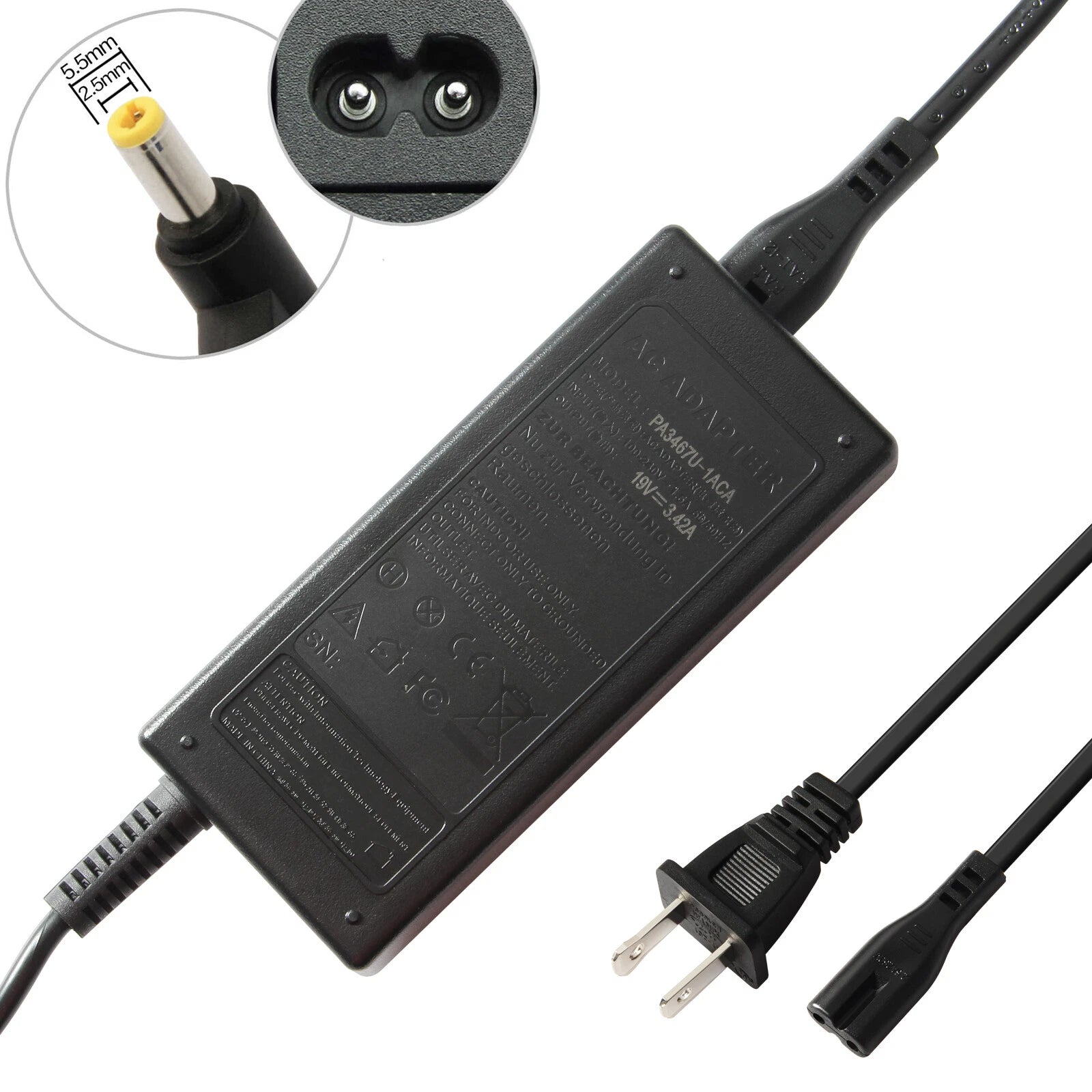 45W/65W/90W Laptop Power Supply AC Adapter Charger for Acer Toshiba Satellite