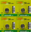 4 Pcs LR621 GP164 LR60 Alkaline Button Cell Batteries