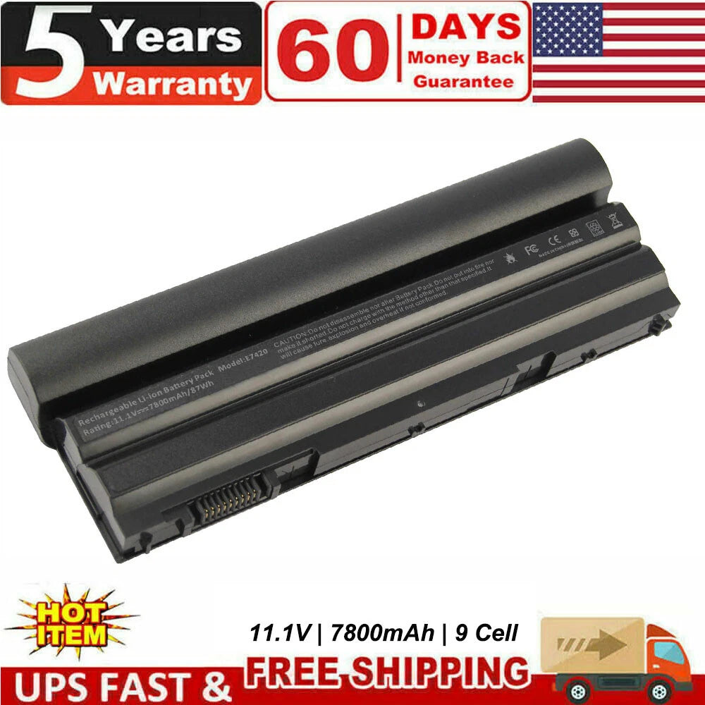 9 Cell 87WH E6420 M5Y0X T54FJ Battery For Dell Latitude E5420 E6430 E6520