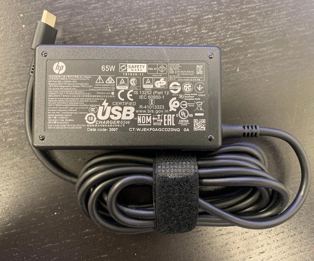 OEM 65W Type C Charger For HP EliteBook X360 1030 G2 G3 G4 TPN-DA20 L67440-001