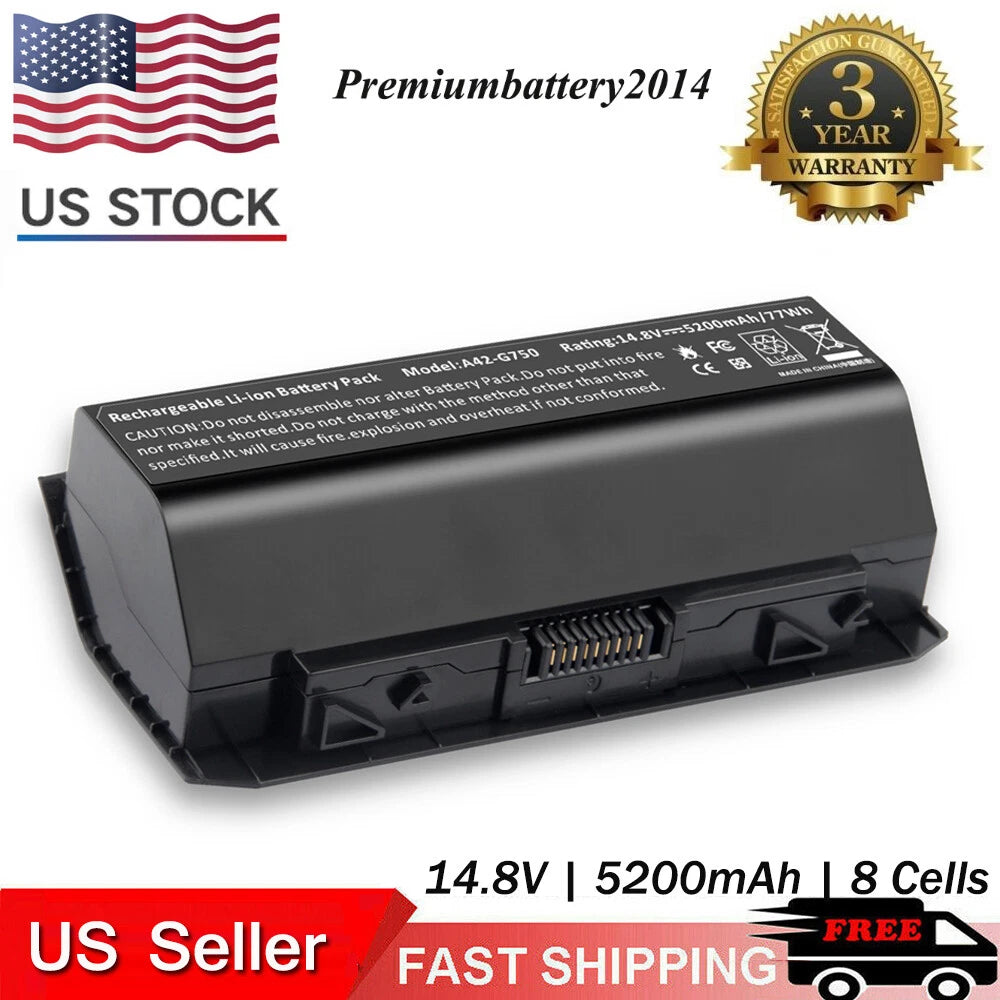 A42-G750 Laptop Battery For ASUS ROG G750 G750J G750JM G750JW G750JX A42G750 US