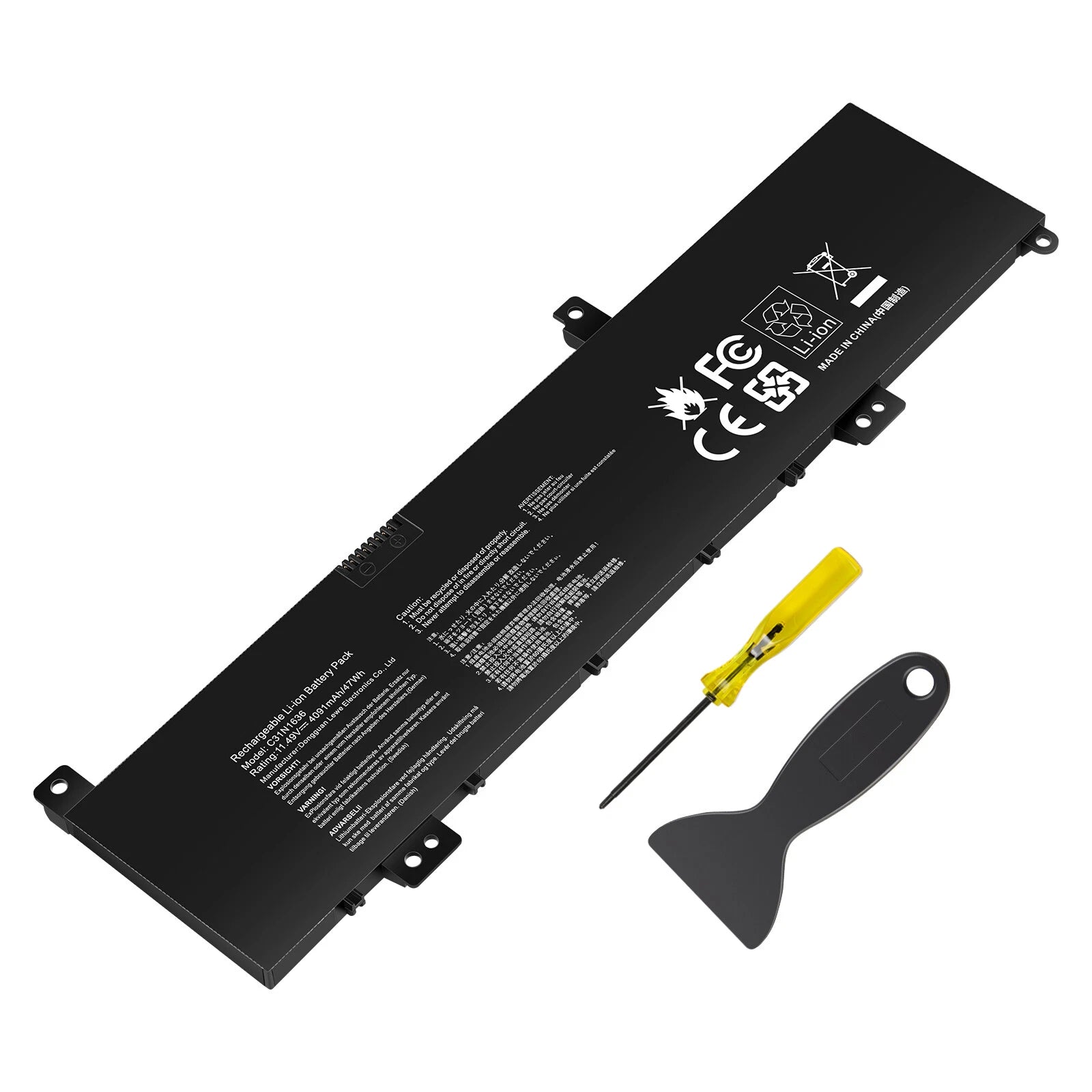 For ASUS VivoBook Pro M580V X580VD X580GD M580GD 0B200-02580200 C31N1636 Battery