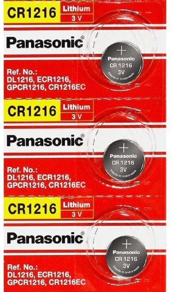 [ 3 pcs ] -- Panasonic Cr1216 3v Lithium Coin Cell Battery Dl1216 Ecr1216
