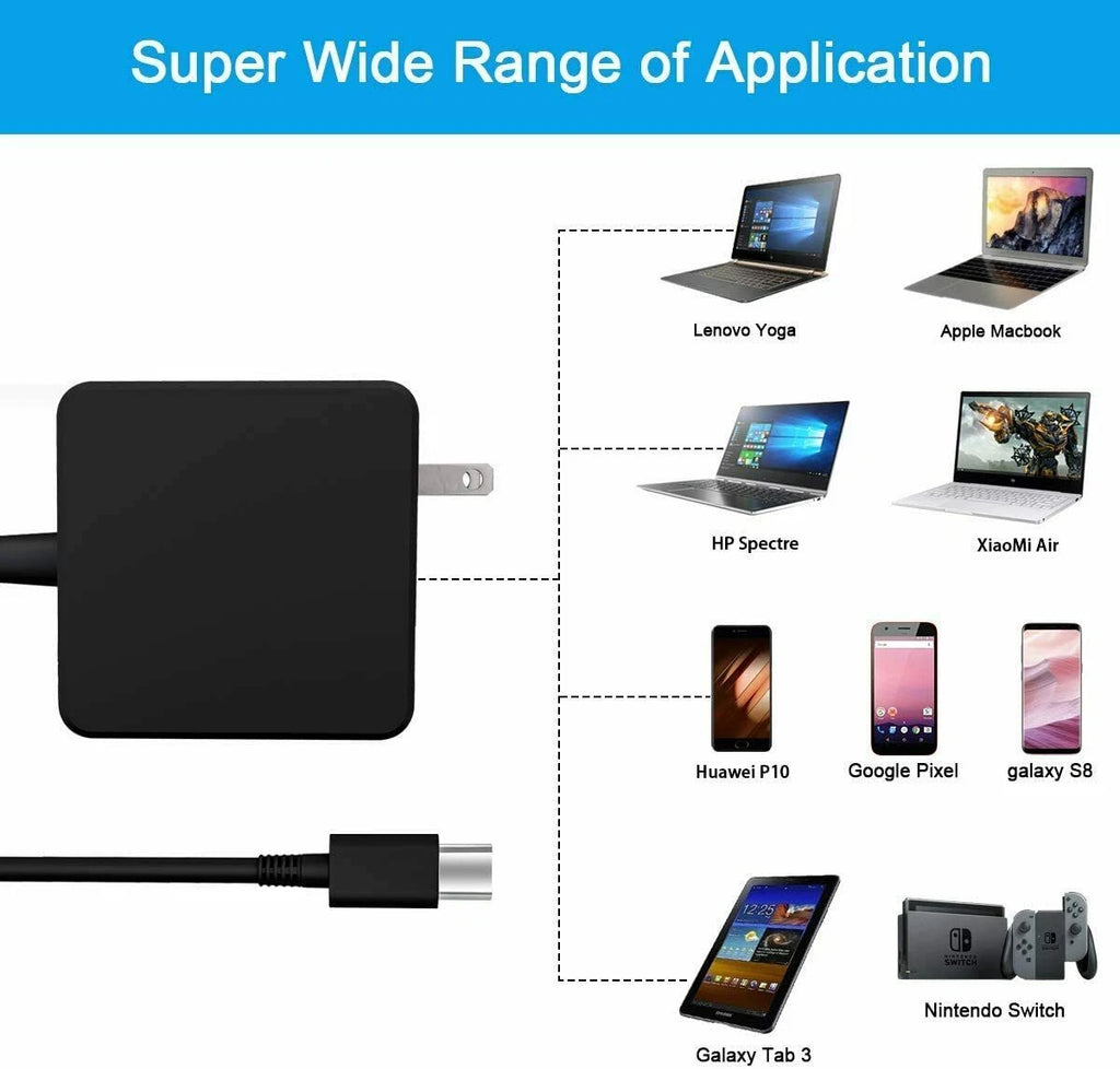 65W/61W Type C USB C AC Adapter Charger for MacBook Pro 13" 2016 2017 2018 A1708