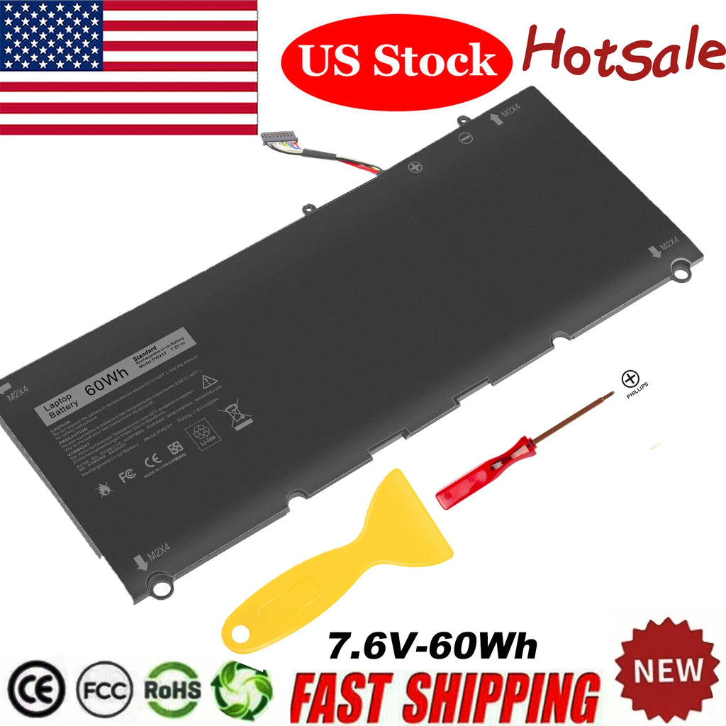 60Wh PW23Y Battery for Dell XPS 13 9360 13-9360-D1605G 13-9360-D1605T 0TP1GT