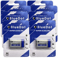 NEW! ~ QTY 8 ~ 9 Volt 9V BlueDot Super Alkaline Battery Batteries ~ US SHIPPING