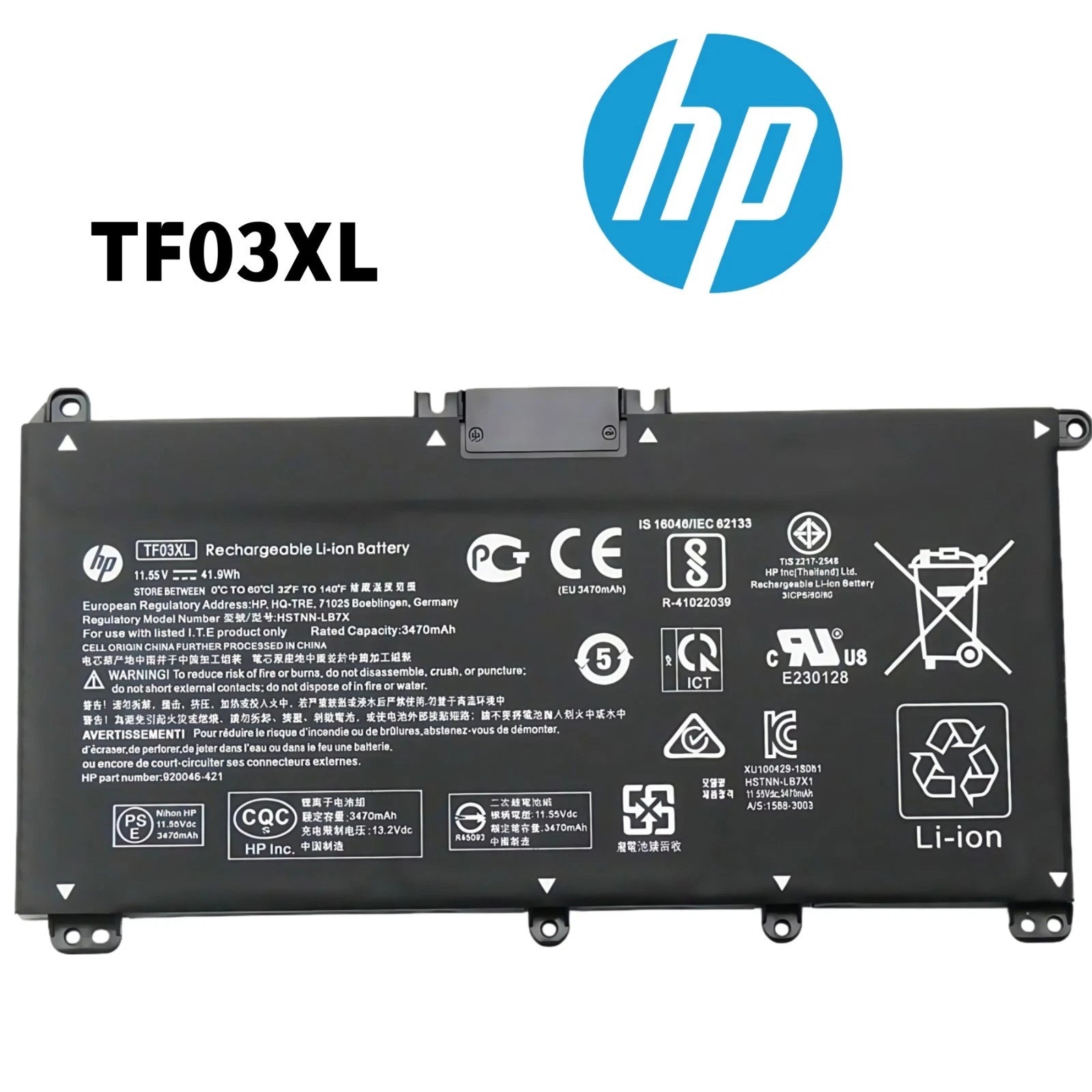 Genuine TF03XL Battery for HP Pavilion x360 14m-cd0001dx 14m-cd0003dx 920046-121