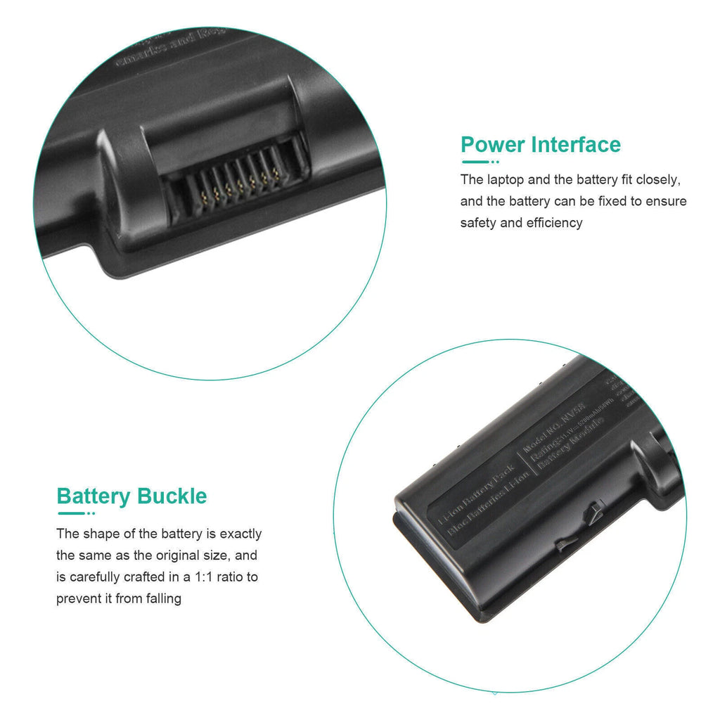 NV52 Battery for Gateway NV58 AS09A31 AS09A41 AS09A51 AS09A61 AS09A71 5200mAh