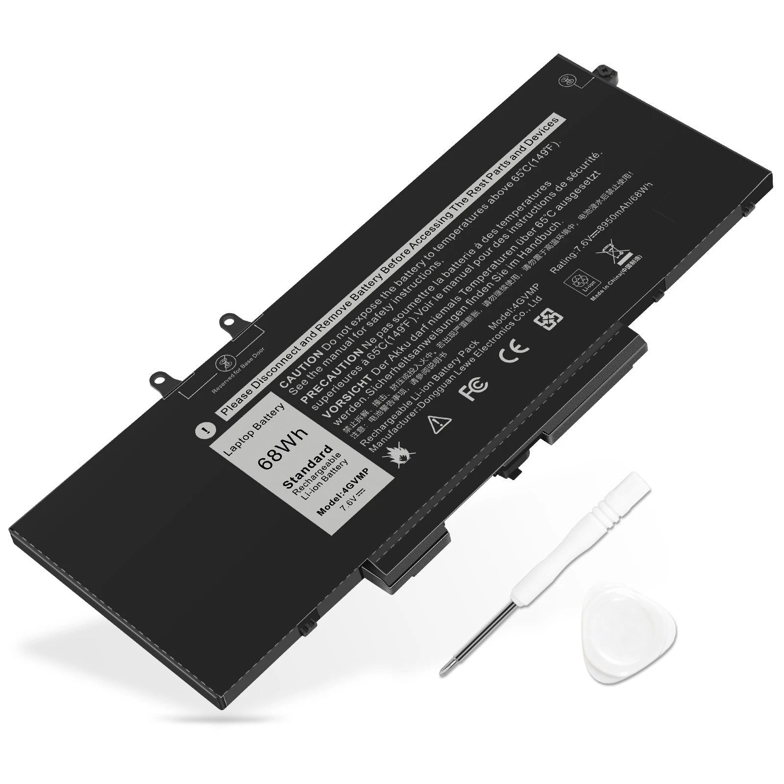 ?4GVMP Battery For Dell Latitude 5400 5500 5510 Precision 3540 9JRYT C5GV2 68Wh