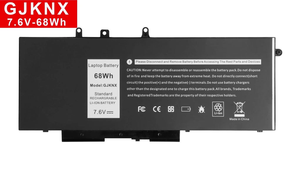 68Wh GJKNX Battery for Dell Latitude E5280 E5288 E5480 E5580 451-BBZG 5YHR4