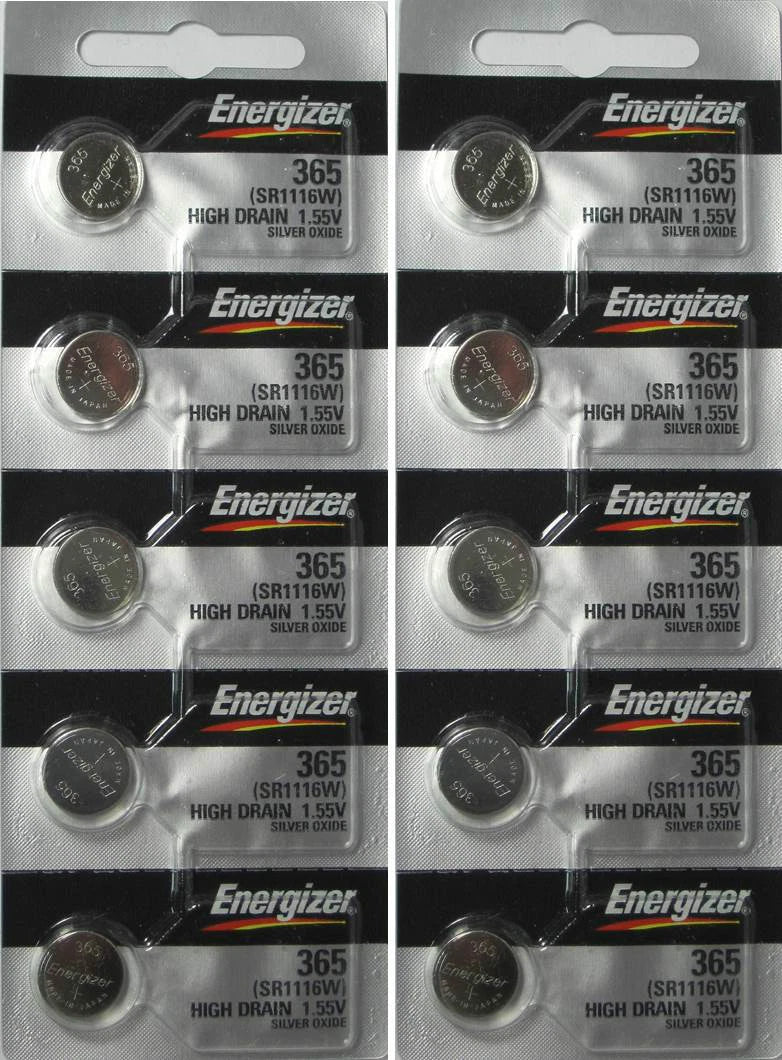 10 Energizer Silver Oxide SR1116SW SR1116W SR1116 1.55V Battery
