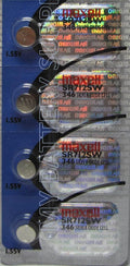 4 Maxell SR712SW Silver Oxide Batteries