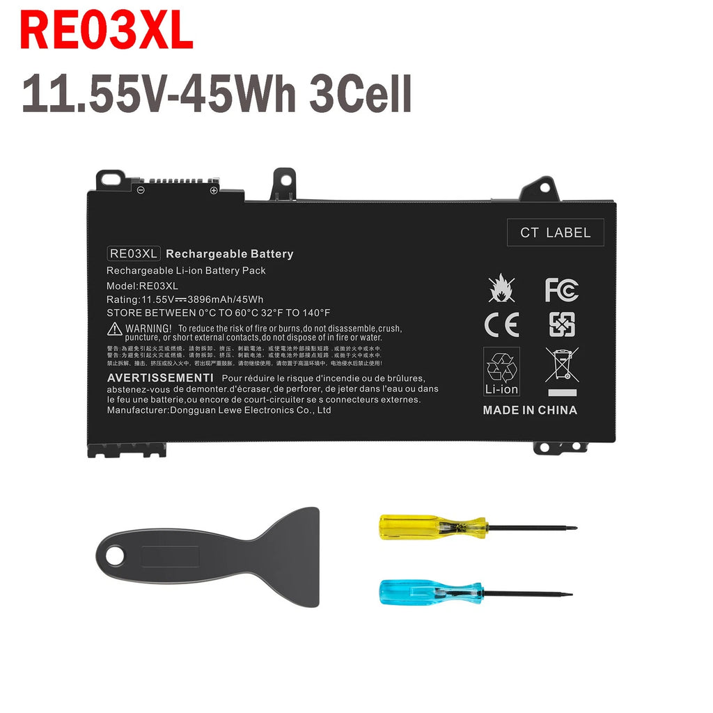 RE03XL Battery For HP ProBook 430 440 445 450 G6 G7 Series 455R G6 Laptop 45Wh