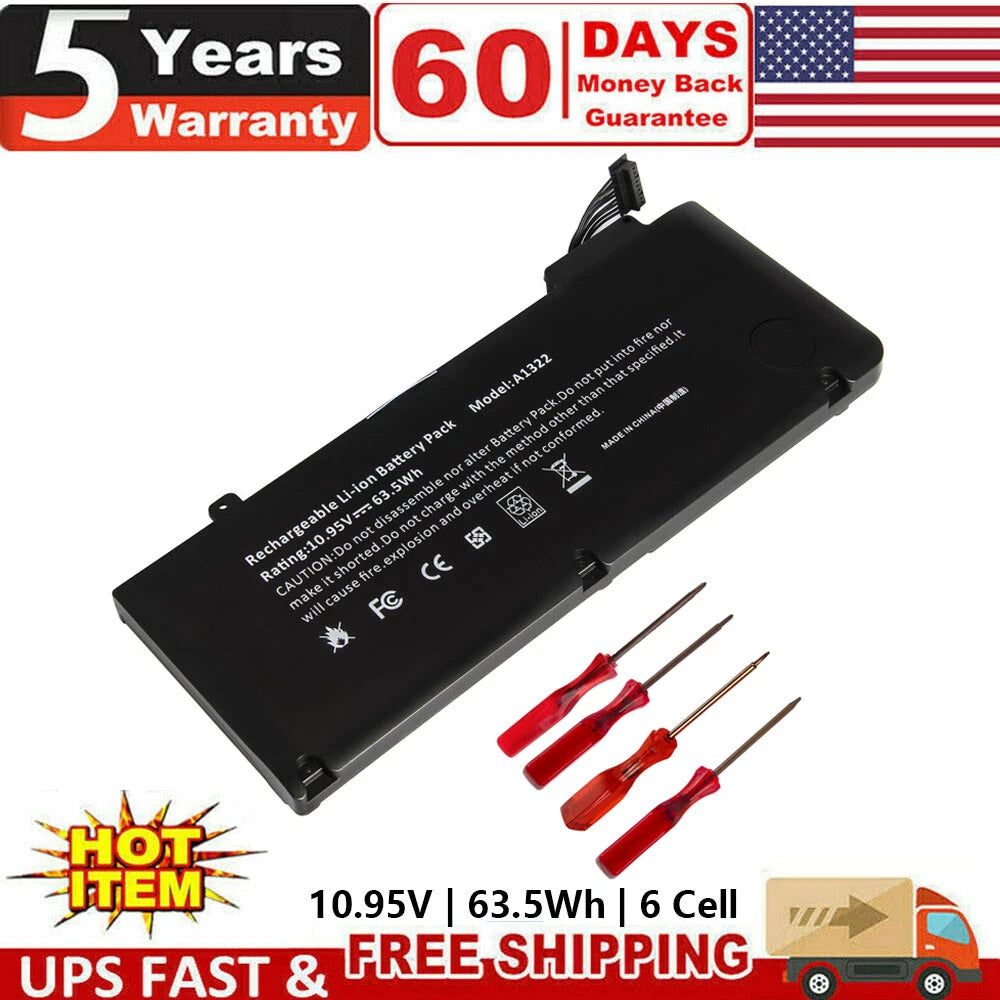 Battery For MacBook Pro 13'' A1322 A1278 (Mid 2012 2010 2009) 661-5229 020-6765