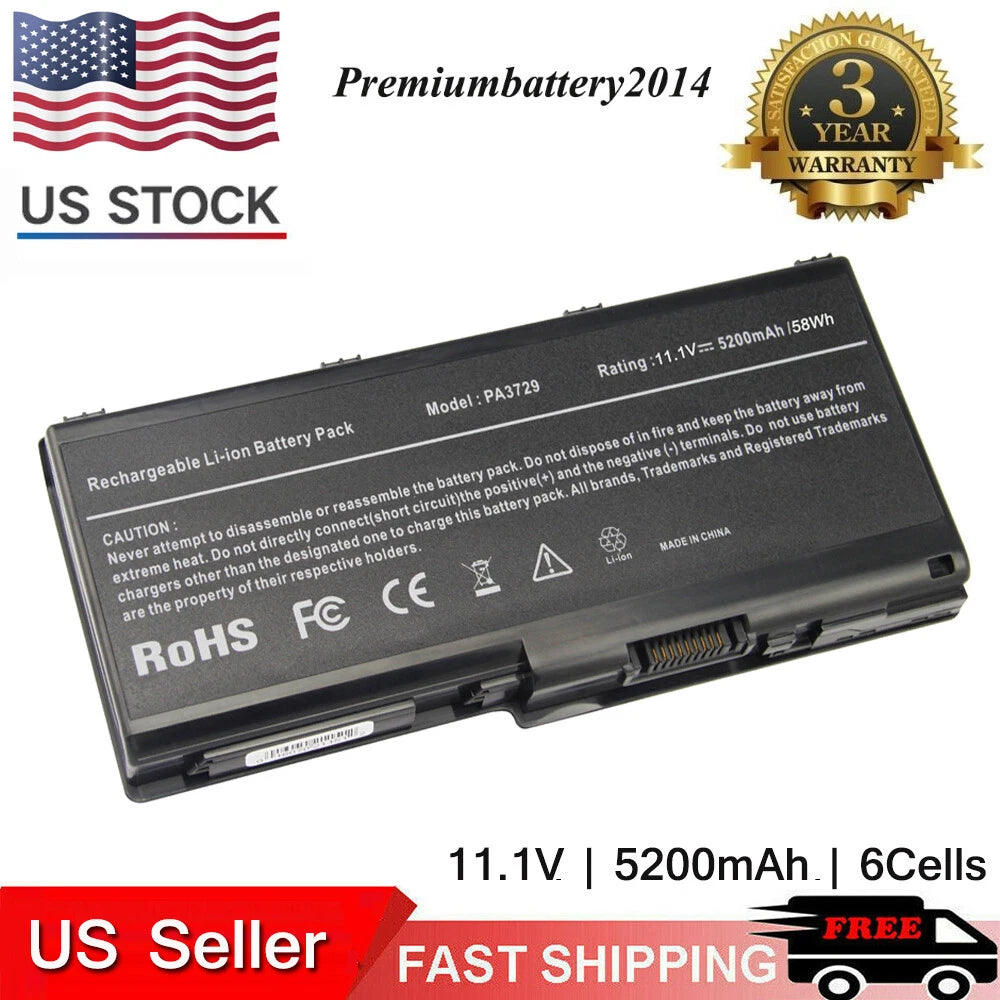 Battery for Toshiba Satellite P500 P505D PA3729U-1BAS PA3729U-1BRS PA3730U-1BAS