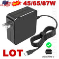 LOT Type-C USB-C Laptop Adapter Charger for Dell HP ASUS Lenovo Acer MacBook US